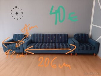 Sedacie súpravy, skrine, stôl, stolík, taburetka - 1