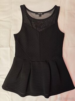 Elegantné čierne tričko/tunika