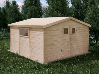nezmontovaný záhradný domček z masivu i s podlahou