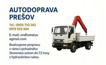 Autodoprava odvoz a dovoz sypkého a paletového tovaru