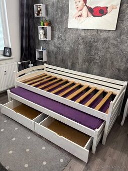 Posteľ s prísteľkou 90x200cm