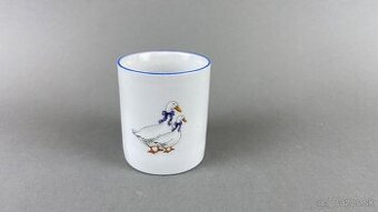 Párátnik s motívom husí, Moritz Zdekauer, modrá linka