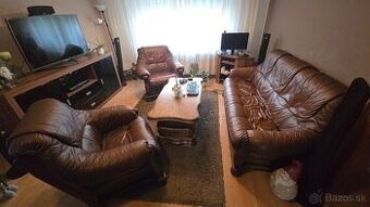 sedačka (gauc) + kreslá + stolík do obyvacky