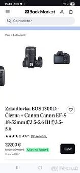 Canon 1300D + 18-55 mm