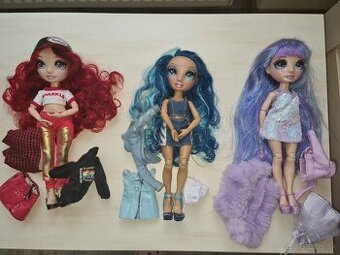 babika rainbow high modra fialova zelena cervena