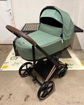 Kočík Cybex Priam Rosegold Leaf Green