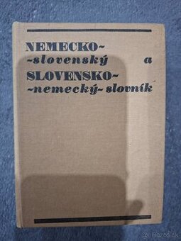 NEMECKO-SLOVENSKÝ A SLOVENSKO NEMECKÝ SLOVNÍK