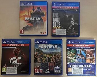 PS4 hry – od 7 € – Mafia, The Last of Us, Far Cry 5