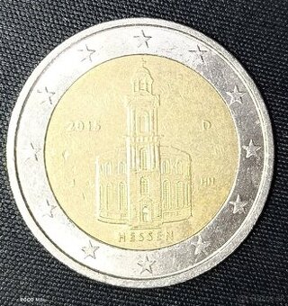 Nemecko, 2 eurá, Hesensko rok 2015,HH, J