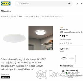 Nove stropne svietidlo IKEA Nymane