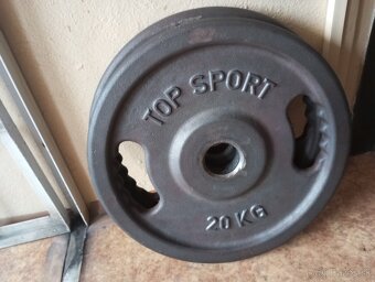 Liatinové olympijské grip kotúče TOP SPORT CASTR 2x20kg/50mm