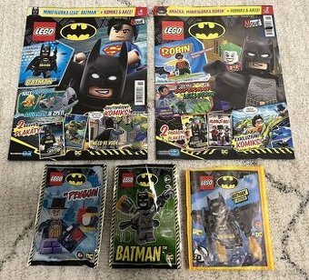 Lego BATMAN 3ks Minifigurky + 2ks Časopisy