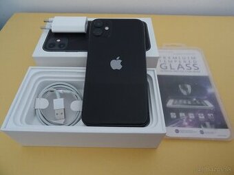 iPhone 11 64GB BLACK - ZÁRUKA 1 ROK - 100% BATERIA