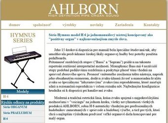 Digitálny organ Ahlborn H6
