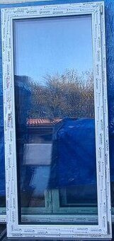 Predám balkonove dvere 95x230 antracit/biela trojsklo Gealan