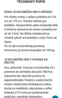 Kolobežka oxelo mid 9 mixte