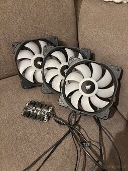 Corsair SP120 RGB Pro 120mm + RGB Fan Hub – set