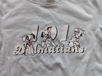 Bledomodré tričko 101 Dalmatíncov Disney 98