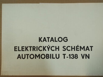 Tatra 138 katalóg elektrických schém automobilu