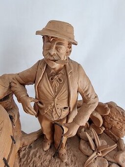 Starožitné terakotové súsošie - 32 /32 cm