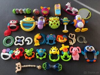 Hryzátka, hrkálky, zrkadielko, mobil, koník...