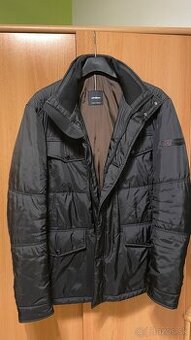 Panska luxusna Zimna bunda STRELLSON - čierna - veľ. 56 (XL)