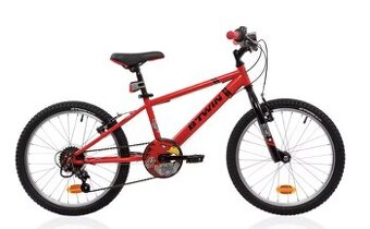 Detský horský bicykel B’Twin Racingboy 320 (20") – červený