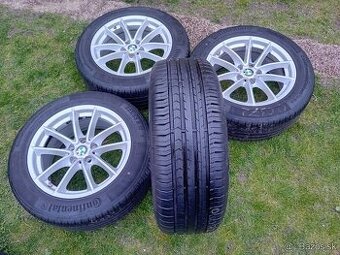 17" ALU 5x112 orig. BMW aj iné + letné 225/55 r17 Conti TO