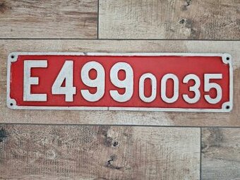 Predám evidenčné č. rušňa - tabulku