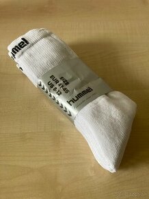 Biele dlhé ponožky Hummel - 1
