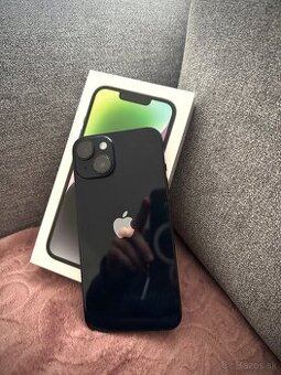Predám Apple iPhone 14 128gb, BLACK, TOP STAV