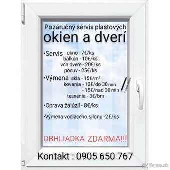 Servis plastových okien a dverí, Montáž žalúzií a sieťok