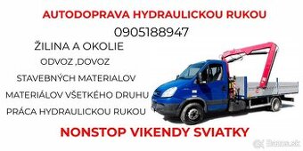 Autodoprava hydraulickou rukou - 1