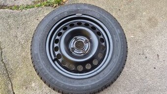 Plechový disk 4x100 r15 z pneumatíkou 195/60/15,  Opel