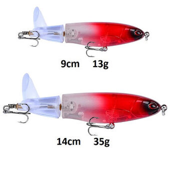 hladinové voblery, whopper ploppery 14cm