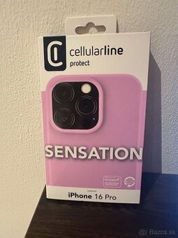 Predam Cellularline Sensation pre Apple iPhone 16 Pro ružovy