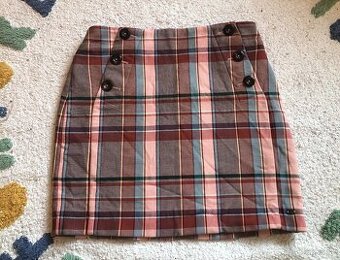Farebná károvaná sukňa, Tommy Hilfiger, S/36, 40 E