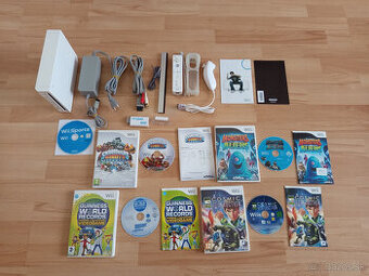 Nintendo Wii - komplet ovládač + 9hier