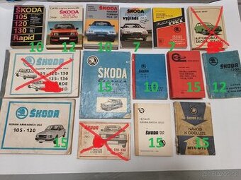ŠKODA staré katalógy, príručky, knihy, náhradné diely