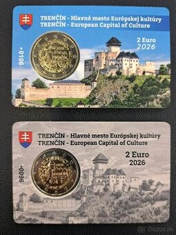 Trencin 2 Euro 2026 Coin Card pamatna minca