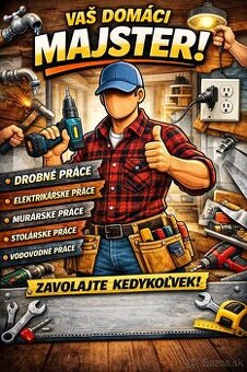 Hodinový manžel, majster, drobné práce, záhradník