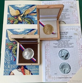 100. Výročie  Miroslav Tyrš 1932/2020 - dvojička