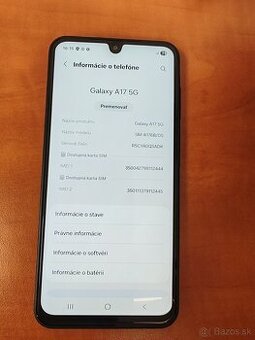 Samsung Galaxy A17 5G čierny 128GB