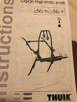 Predam nosic na bicykel Thule ClipOn High 9105