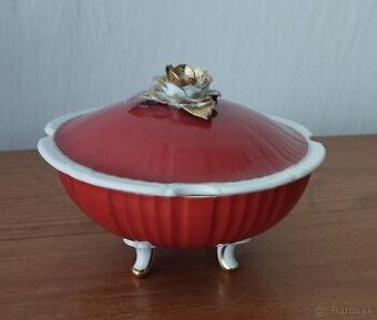 Starožitná porcelánová dóza