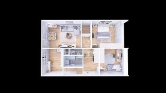 PODKROVNÝ 3-IZBOVÝ BYT S BALKÓNOM, 65m2, VÝCHODNÁ ULICA,...