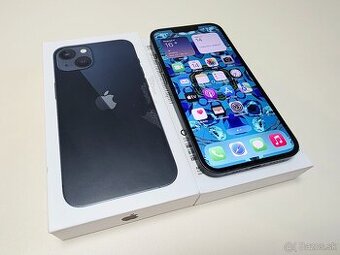 APPLE IPHONE 13 128GB MIDNIGHT,ZDRAVIE BATERKY 100%