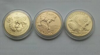 Slovenské 5 € mince.