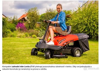 Traktorova kosačka - rider Levita LT 61
