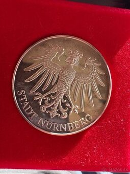 100% striebro minca-medaila Nemecko